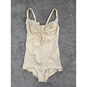Union Made in USA VINTAGE‎ GIRDLE NUDE ALL IN ONE BODYSUIT SHAPER SUBTRACT 36C